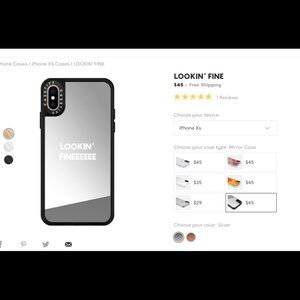 Casetify iPhone XS case with mirror